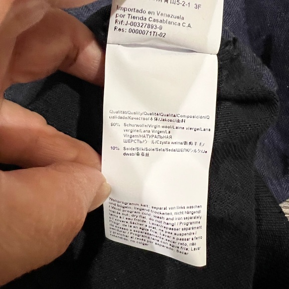 NWOT Boss Hugo boss dark blue sweater small size - Picture 7 of 12